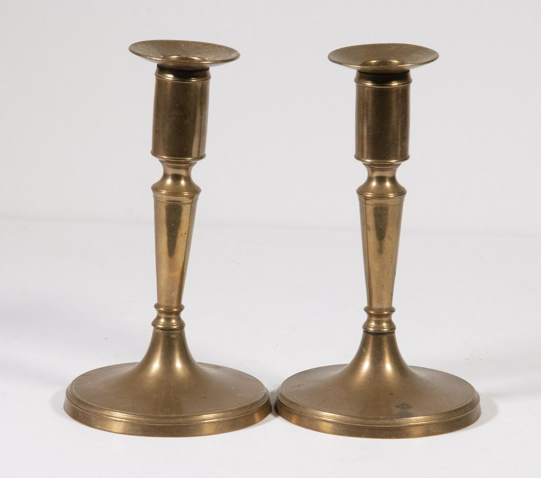 PR SWEDISH BELL METAL CANDLESTICKS (1 of 3)