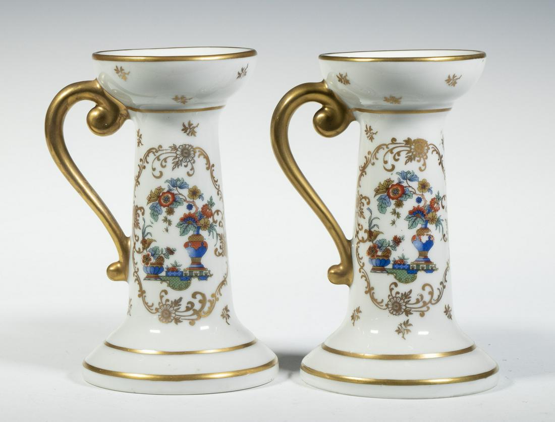 PR LIMOGES PORCELAIN CANDLESTICKS (1 of 2)