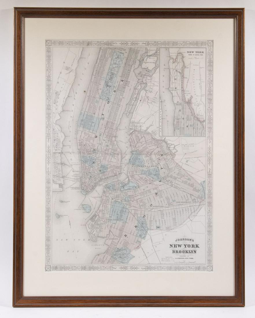 MAP OF BROOKLYN, FRAMED (1 of 3)