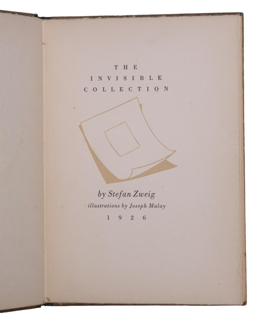 "THE INVISIBLE COLLECTION" BY STEFAN ZWEIG : ILLUSTRATIONS BY JOSEPH MALAY (1 of 3)