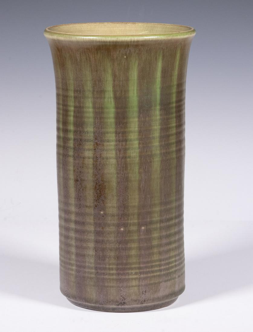 DOULTON LAMBETH STONEWARE VASE BY VERA HUGGINS (1 of 3)