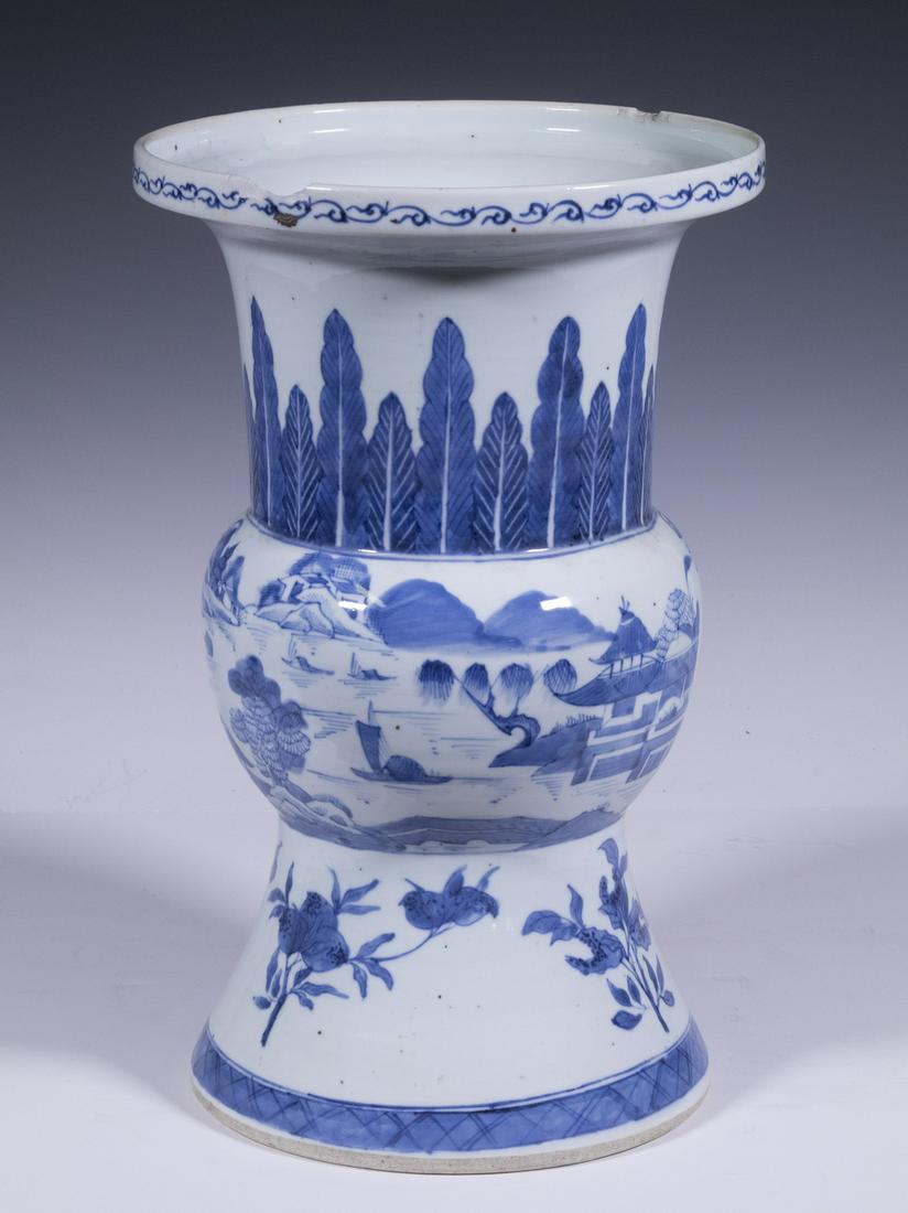 CHINESE PORCELAIN GU VASE (1 of 4)