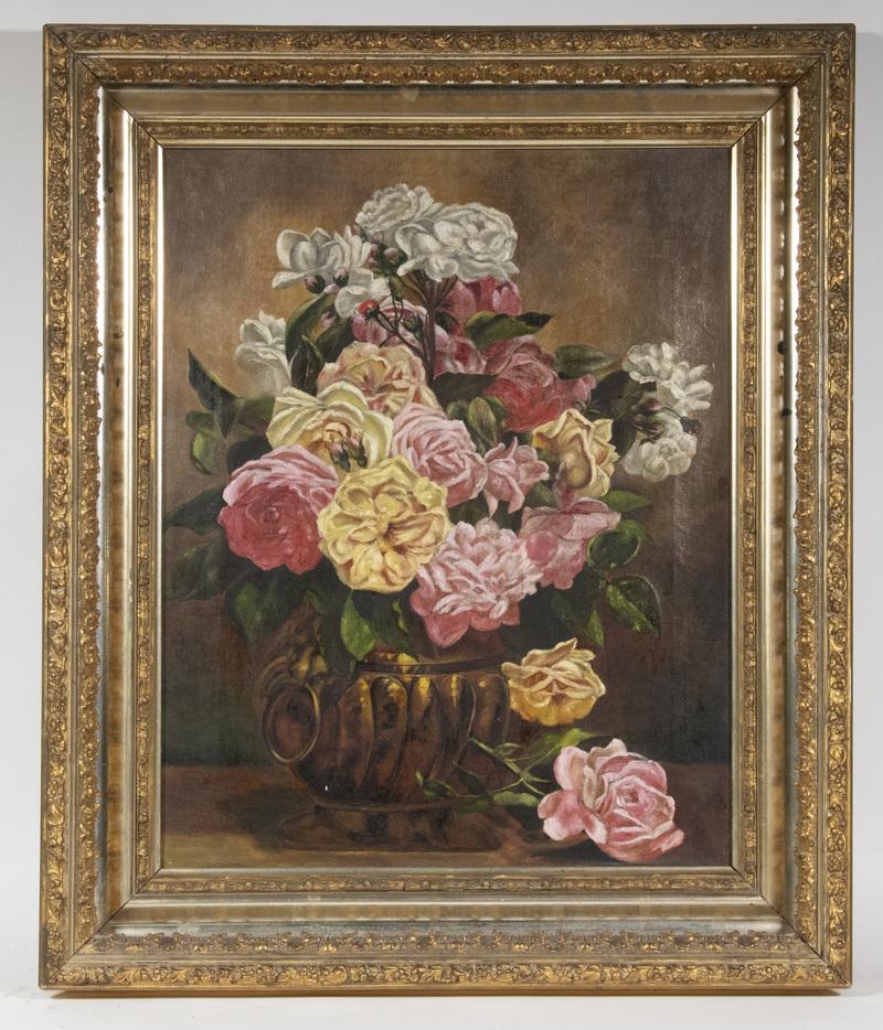 A. JEWELL, VICTORIAN FLORAL STILL LIFE (1 of 4)