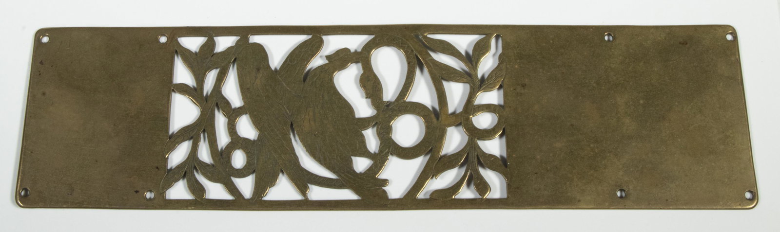 18TH C. BRASS MEXICAN DOOR PLATE (1 of 3)
