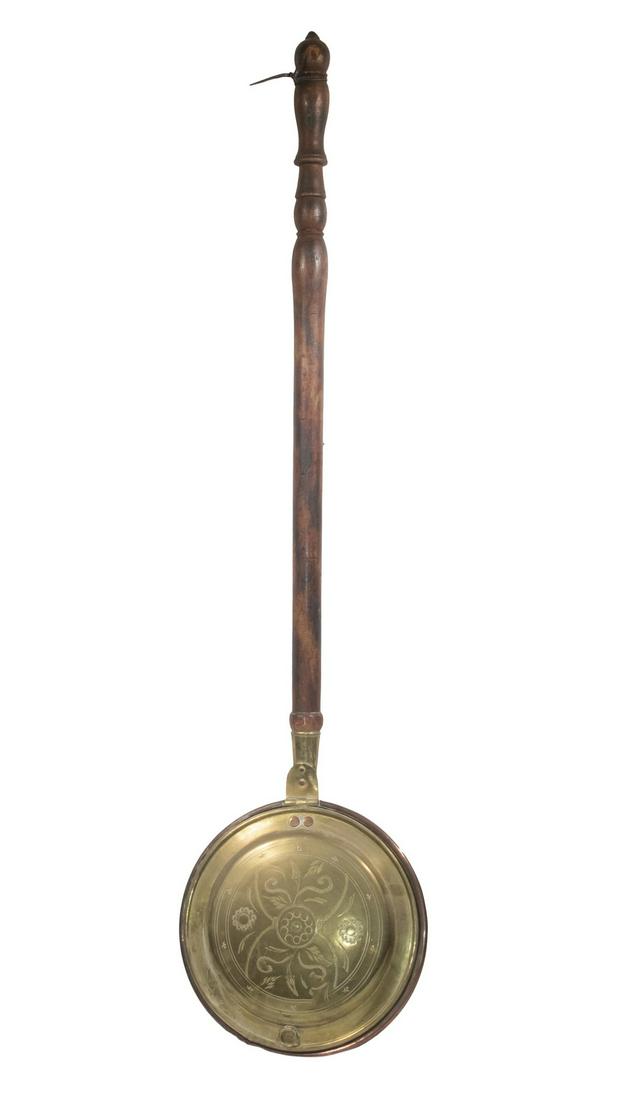 BRASS & COPPER BED WARMER (1 of 2)