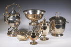 (6) SILVER-PLATE SERVING ITEMS