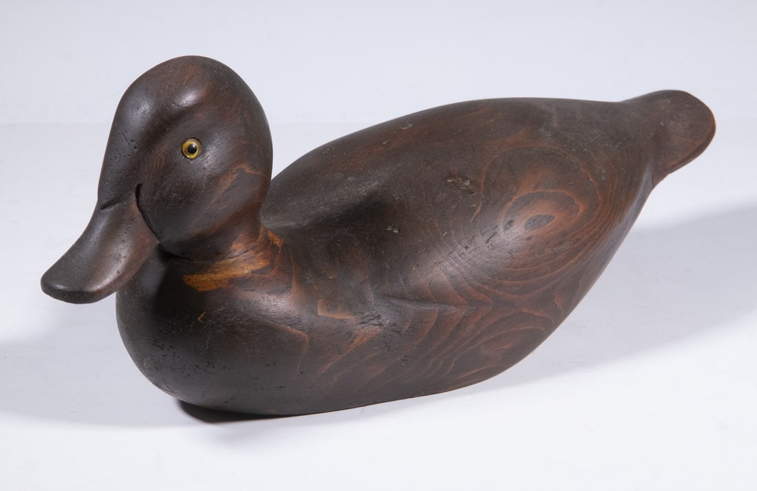 H.I. DODGE CARVED WOODEN DECOY IN NATURAL FINISH (1 of 3)