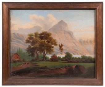 NAIVE ALPINE PAINTING