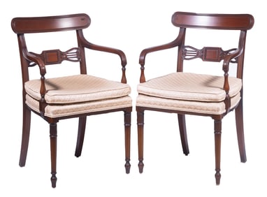 FEDERAL STYLE FRAME ARMCHAIRS