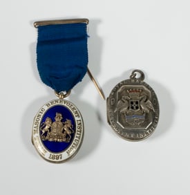 (2) ENGLISH ROYAL MASONIC BENEVOLENT INSTITUTION LOCKETS