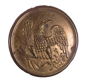 CIVIL WAR UNION BRASS EAGLE STRAP PLATE