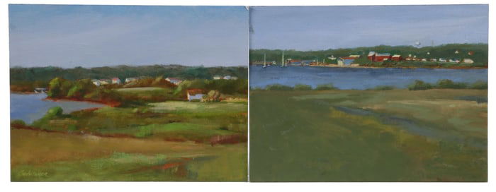 (2) CAROLYN WHITAKER (ME/CA,1949-2018) PAINTINGS