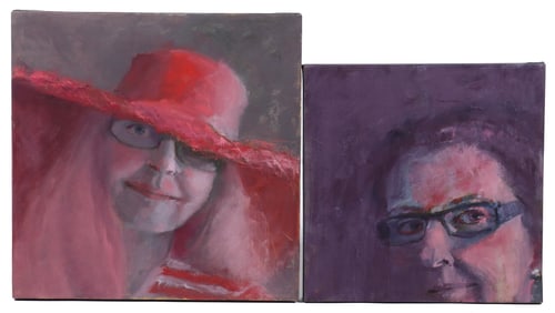 (2) CAROLYN WHITAKER (ME/CA,1949-2018) PAINTINGS