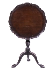 PIE CRUST TILT-TOP TEA TABLE