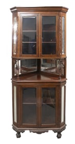 EDWARDIAN CORNER CABINET