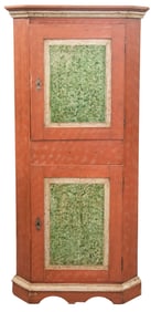 PAINTED CORNER CUPBOARD