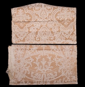 (2) VINTAGE FINE LACE TABLECLOTHS