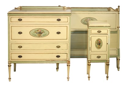 (4 PC) PAINE FURNITURE BEDROOM SUITE