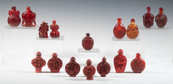 (16) CHINESE SNUFF BOTTLES