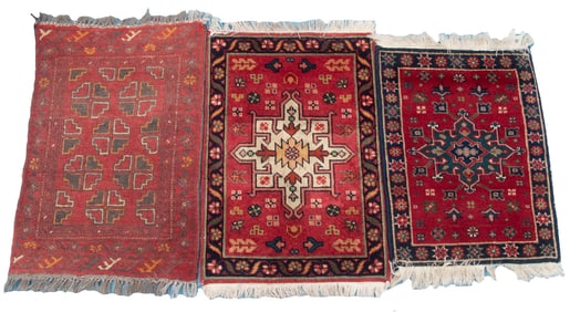 (3) ORIENTAL RUG MATS