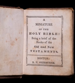 1840 AMERICAN CHILD'S BIBLE