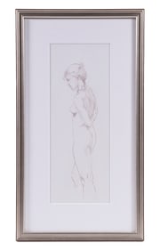 SKETCH OF STANDING NUDE