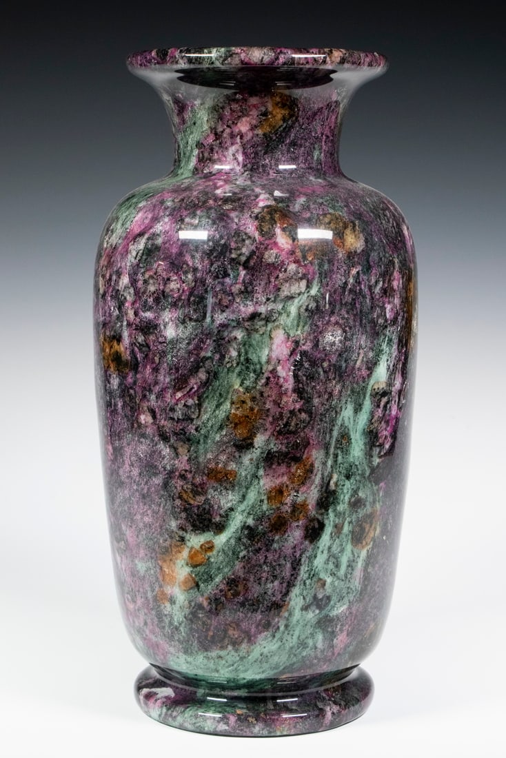 TAIWANESE SEVEN-COLOR STONE VASE (1 of 1)