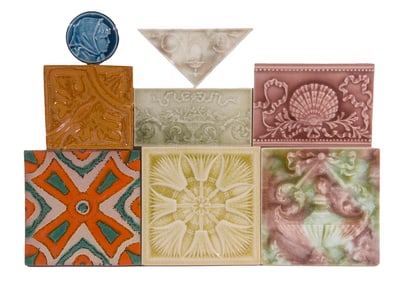 ANTIQUE AMERICAN CERAMIC TILES