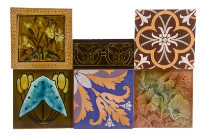 ANTIQUE EUROPEAN CERAMIC TILES