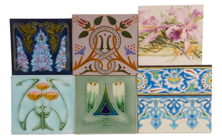 ANTIQUE ENGLISH & GERMAN TILES