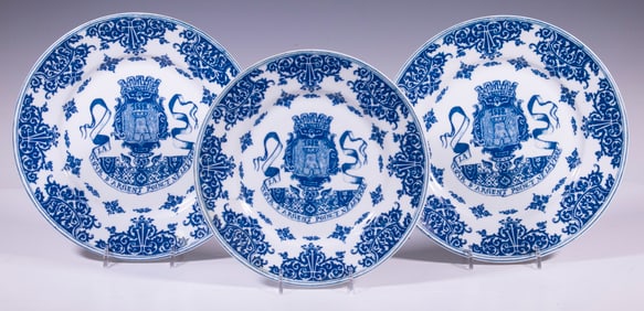 REYNAUD & CIE LIMOGES LA TOUR D'ARGENT PLATES