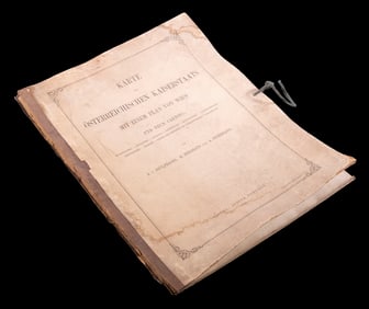 1863 GERMAN MAP OF AUSTRIA