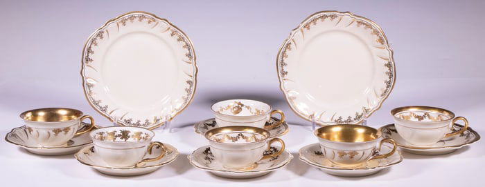 ROSENTHAL CHINA DEMITASSE CUPS & PLATES