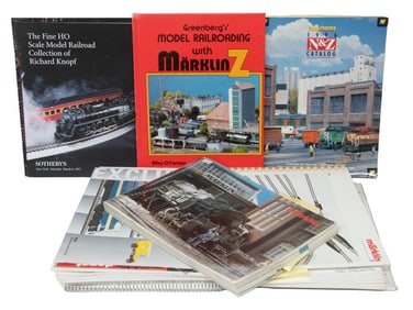 COLLECTION OF RAILROAD MODELING CATALOGS & PUBLICATIONS
