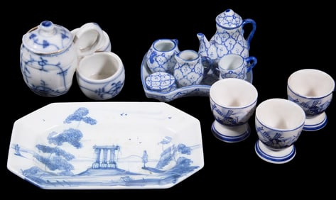 SMALL BLUE & WHITE CHINA COLLECTION