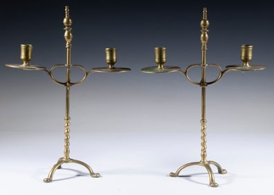 PR BRASS ADJUSTABLE HEIGHT CANDELABRA