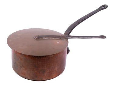 FRENCH COPPER PAN WITH COVER