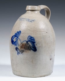 NICHOLS & BOYNTON, BURLINGTON STONEWARE JUG