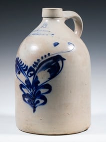 SATTERLEE & MORY, FORT EDWARD, NY STONEWARE JUG