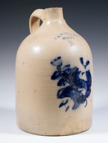 N.A. WHITE & SON, UTICA, NY STONEWARE JUG