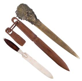 (3) VINTAGE LETTER OPENERS