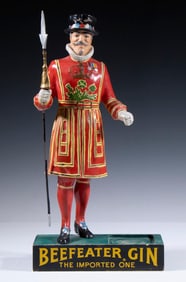 VINTAGE BEEFEATER GIN FIGURAL BAR DISPLAY