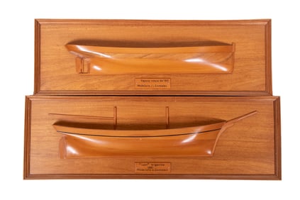 PR MINIATURE HALF HULL MODELS