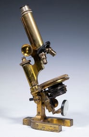 BRASS BAUSCH & LOMB MICROSCOPE