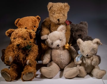 (6) STUFFED TOY TEDDY BEARS