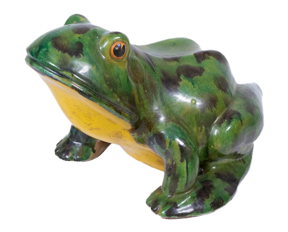 LARGE POTTERY FROG (1 of 3)