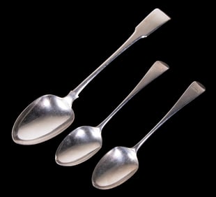 (3) GEORGE III STERLING SPOONS