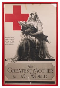 WWI RED CROSS POSTER BY FORINGER, FRAMED