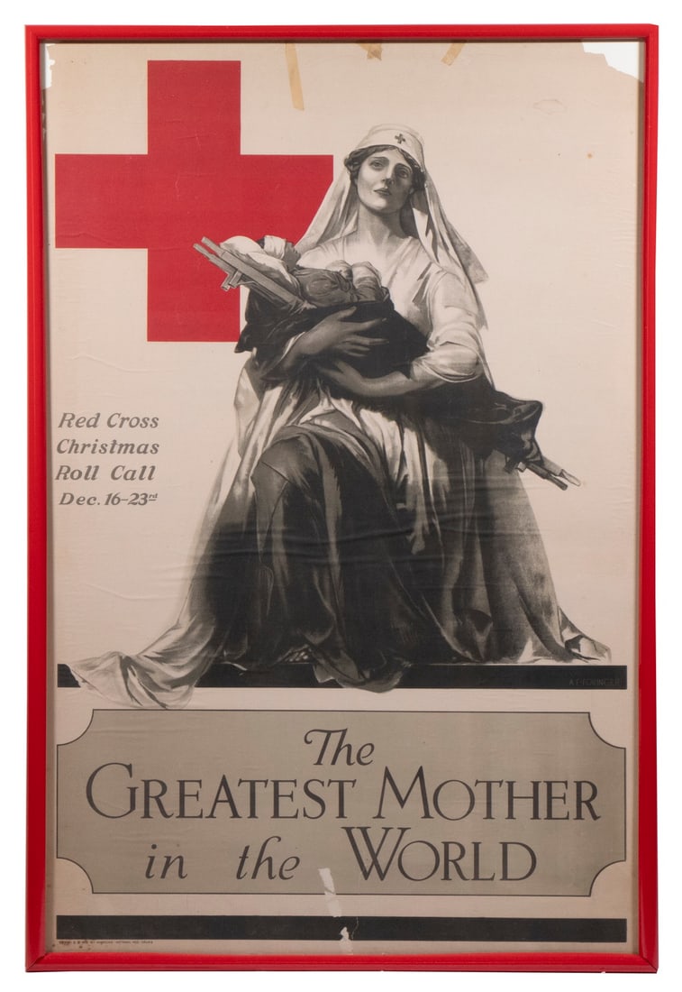 WWI RED CROSS POSTER BY FORINGER, FRAMED (1 of 3)