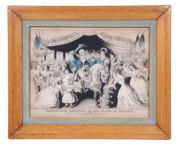 RARE PATRIOTIC PRINT OF WASHINGTON